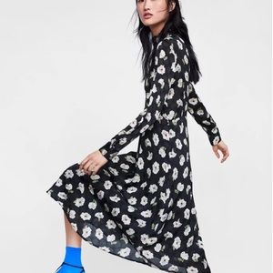 Black Zara Midi Dress
